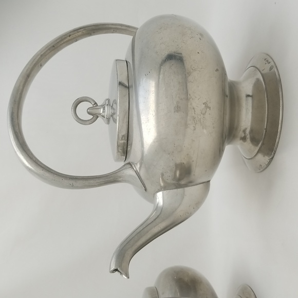 Art Deco Insico Pewter Tea Set - Picture 15 of 16